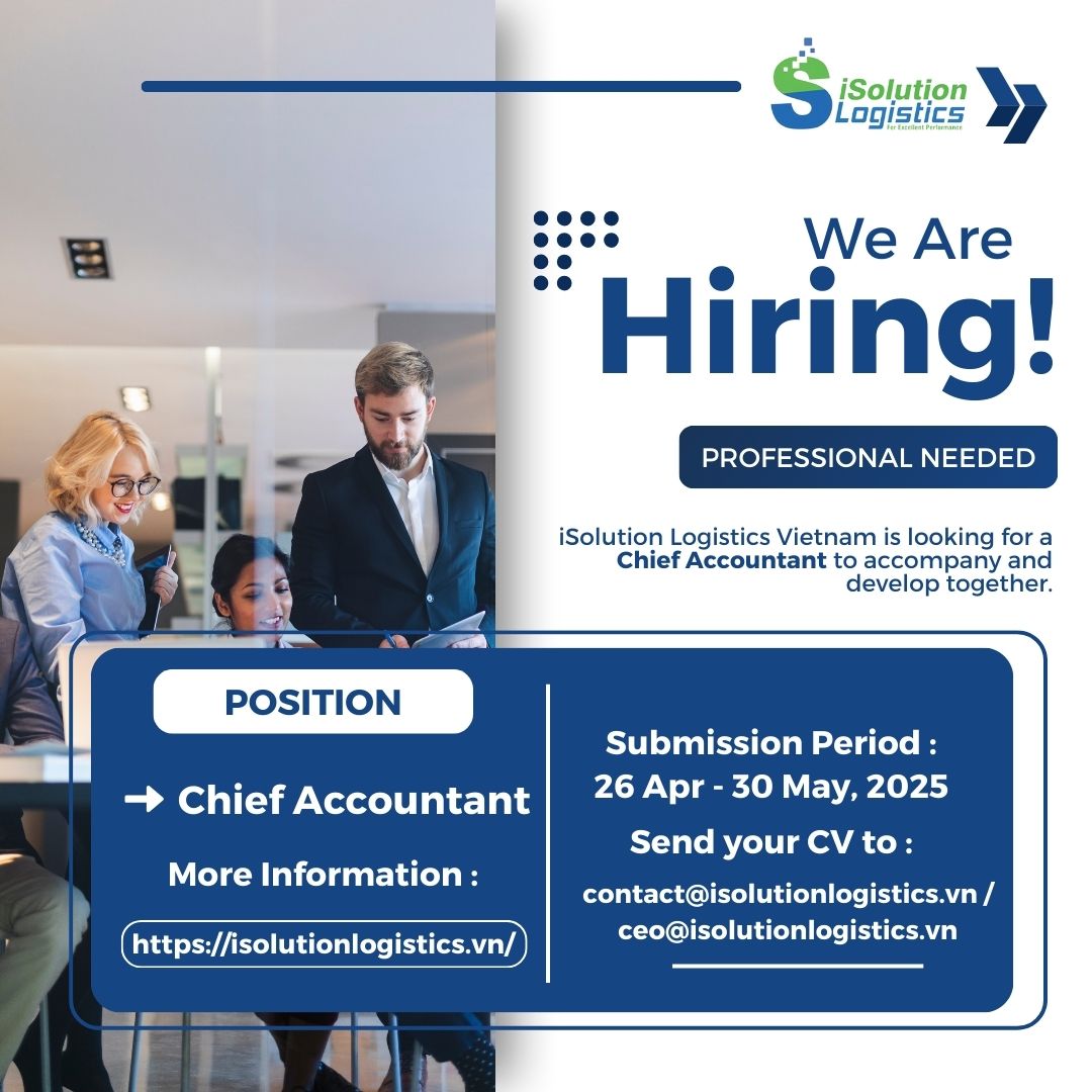 Chief Accountant recruitment at iSolution Logistics