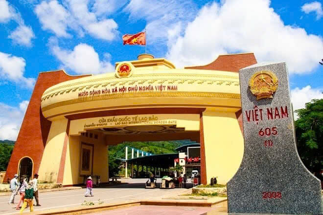 Lao Bao International Border Gate on the Vietnam side of the Lao Bao and Dansavanh crossing